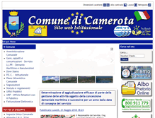 Tablet Screenshot of comune.camerota.sa.it